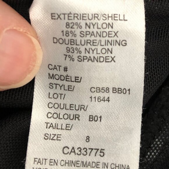 Byron Bay Swim Nylon Spdx V Neck One Piece Polka Dot Swim Suit Blk Wht Sz 8 NWOT - Picture 11 of 12